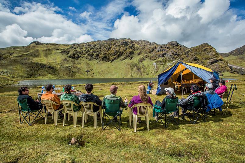 Picknick mit Aussicht à-la-Lares Trek! Foto Mountain Lodges