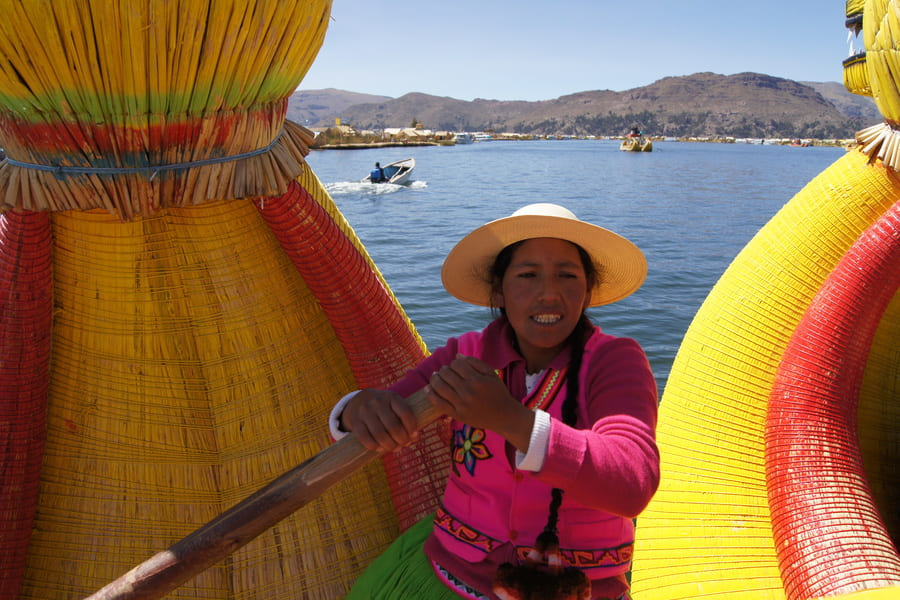 Besuch der Uros Inseln, Titicacasee