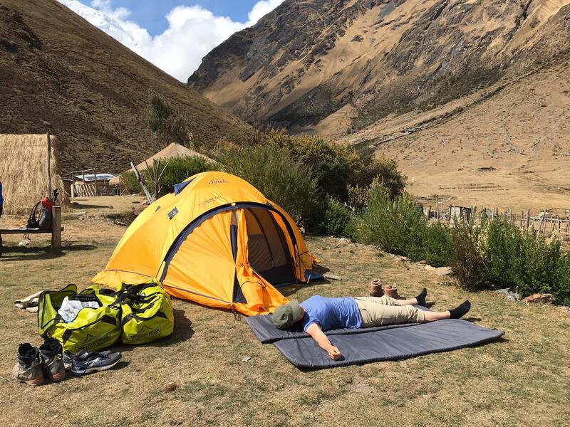 Trekking und Wandern in Peru: Ausruhen. Foto: M.Heuschkel
