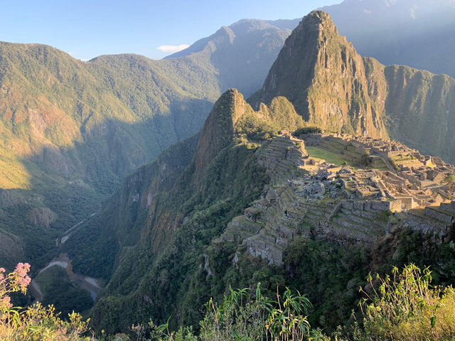 Machu Picchu - Blick vom Montaña Machu Picchu aus, Foto: M. Heuschkel