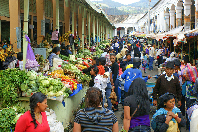 Großer Markttag in Otavalo ist Samstag